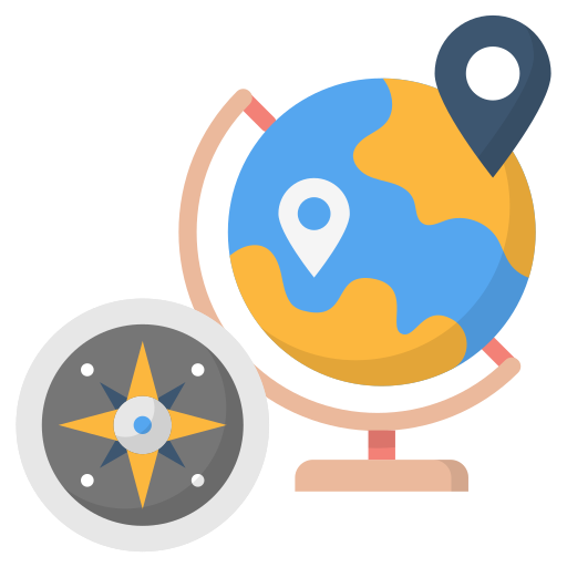 geografía icono gratis