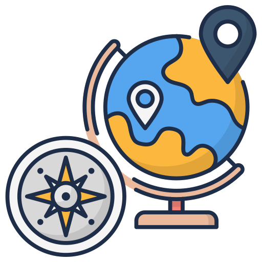 geografía icono gratis