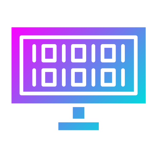 código binario icono gratis