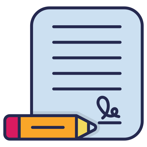 Contract Generic Outline Color icon