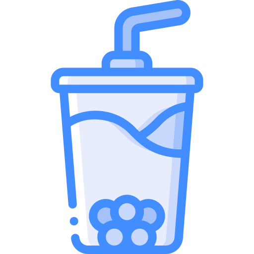 Bubble tea Basic Miscellany Blue icon