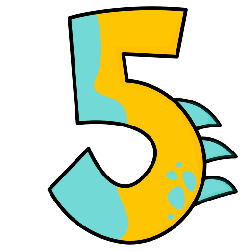 cinco icono gratis