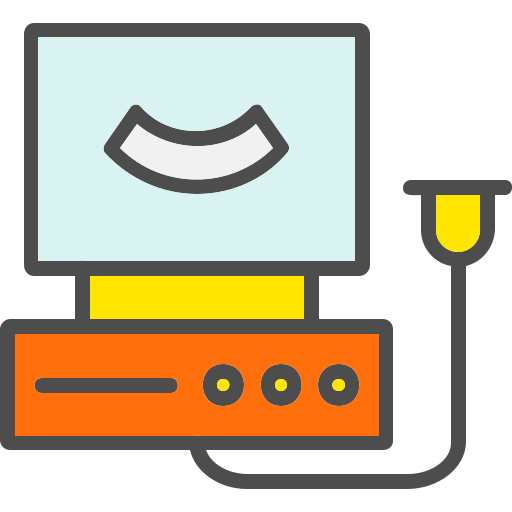 máquina de ultrasonido icono gratis