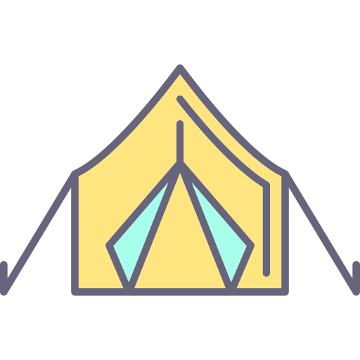 Tent Generic Outline Color icon