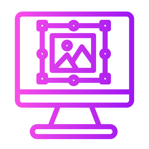 edición de fotos icono gratis