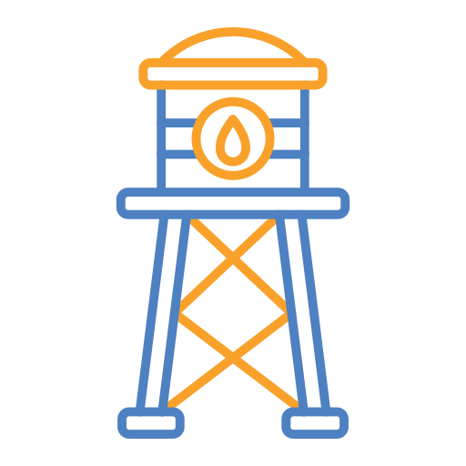 Water tower Generic Outline Color icon