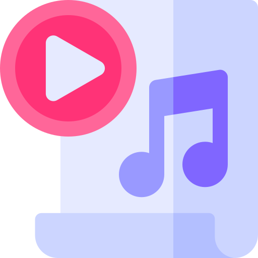 Music sheet Basic Rounded Flat icon