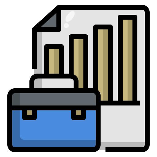 reporte de negocios icono gratis