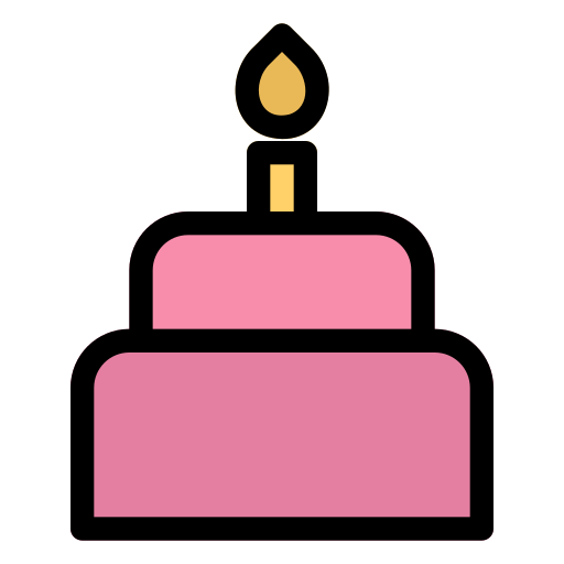 pastel de cumpleaños icono gratis