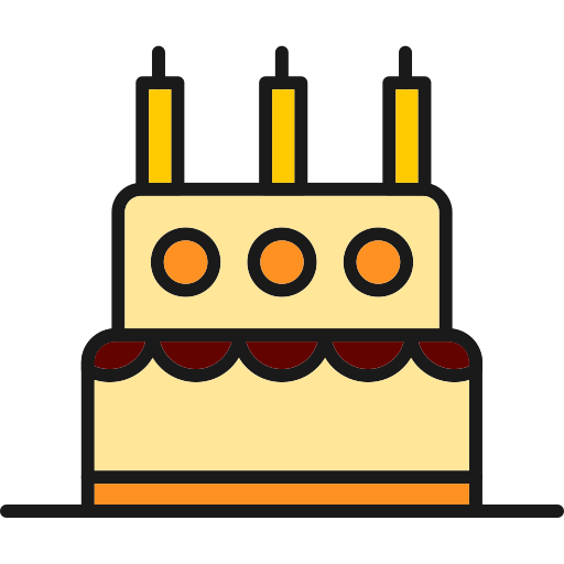 Premium Vector | Homemade birthday cake icon outline homemade birthday cake  vector icon for web design isolated on white background