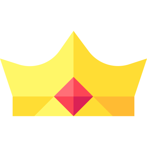 Crown Basic Straight Flat icon