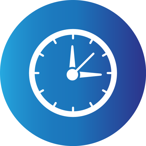 Time management Generic Blue icon