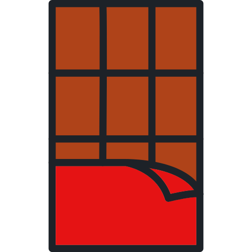 barra de chocolate icono gratis