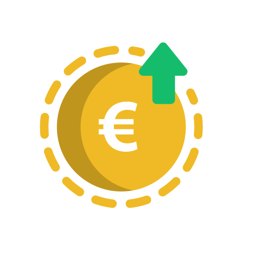 moneda euro icono gratis