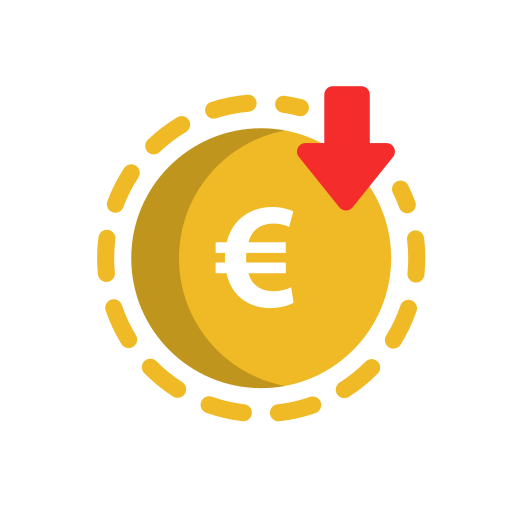 moneda euro icono gratis