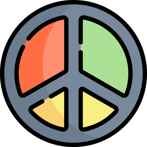 Peace Kawaii Lineal color icon