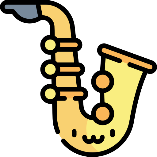 saxofón icono gratis