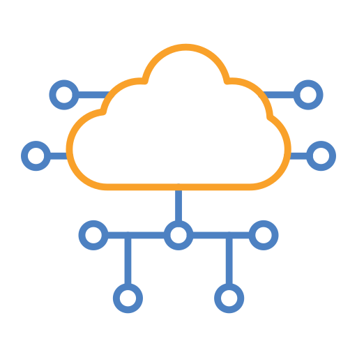 computación en la nube icono gratis