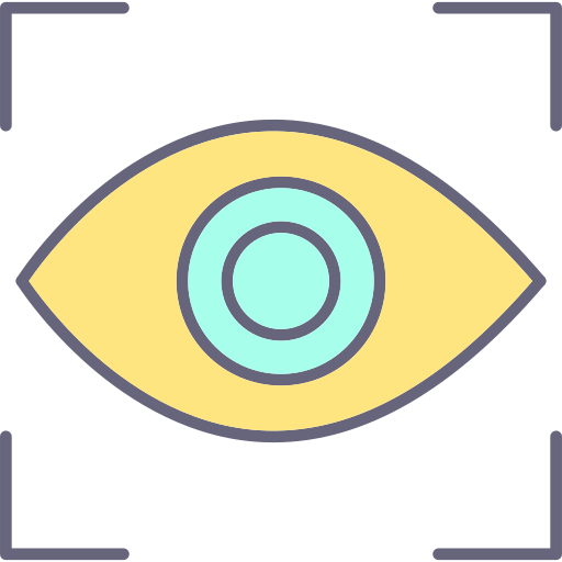 Eye scan free icon Eye scan free icon