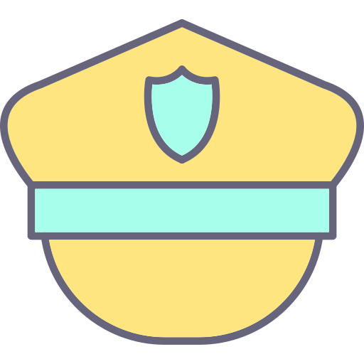 sombrero de policia icono gratis