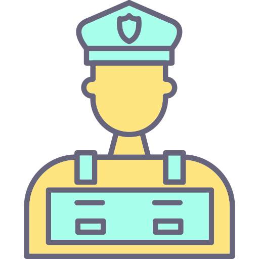 Policeman Generic Outline Color icon