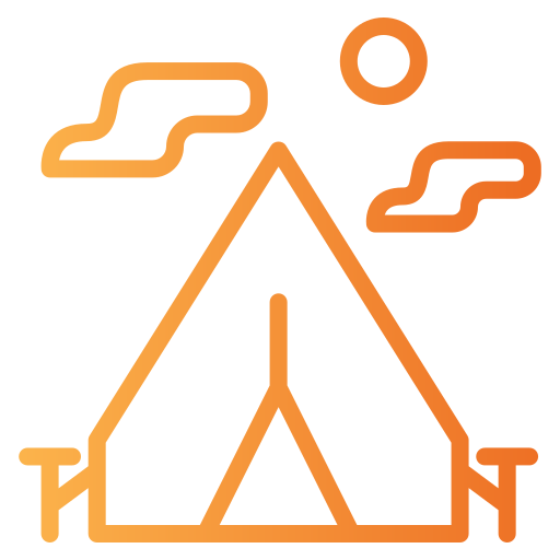 carpa para camping icono gratis