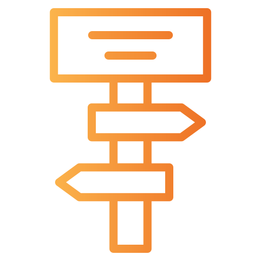 señal direccional icono gratis