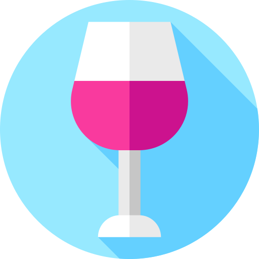 Wine Flat Circular Flat icon