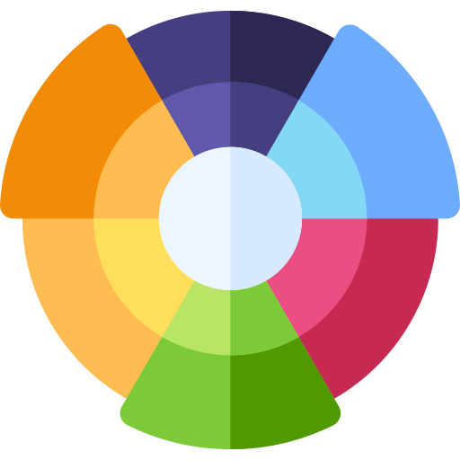 Color wheel Basic Rounded Flat icon