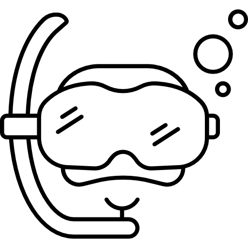 máscara de buceo icono gratis