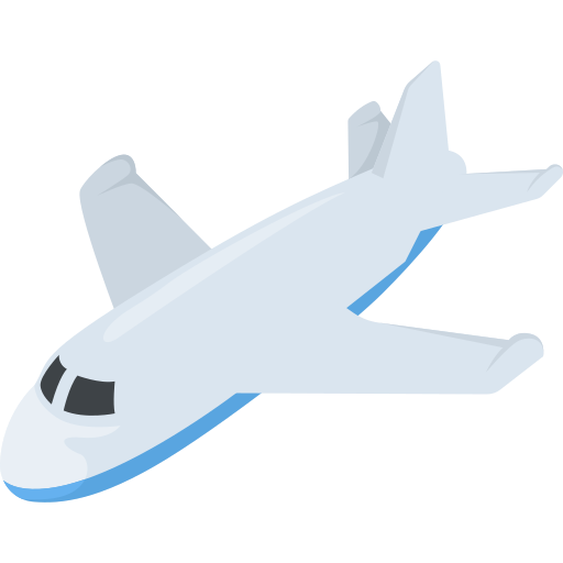 Aeroplane Flat Color Flat icon