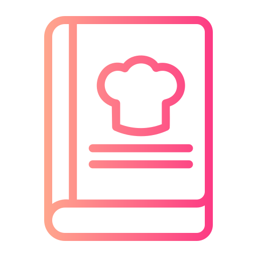 Recipe book Generic Gradient icon