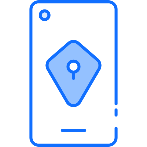 seguridad móvil icono gratis