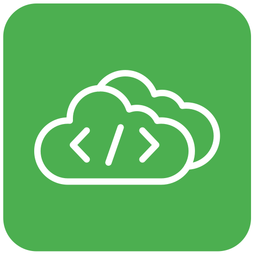 codificación en la nube icono gratis