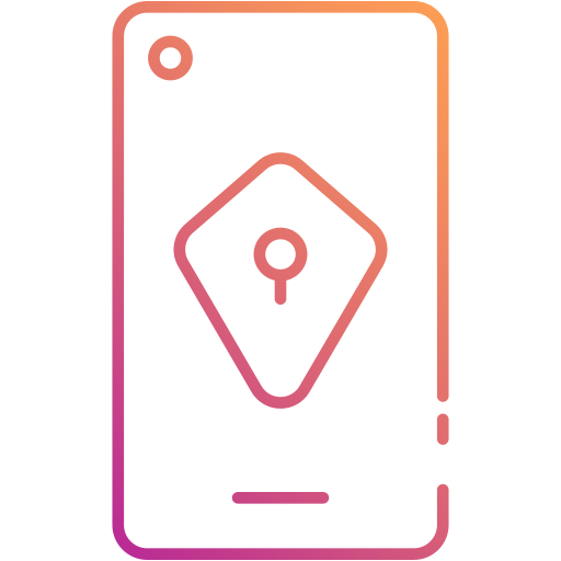 seguridad móvil icono gratis