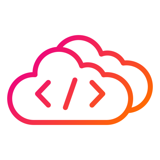 codificación en la nube icono gratis