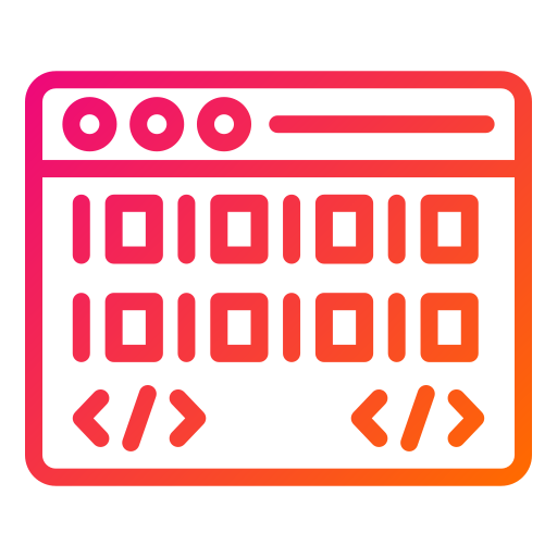código binario icono gratis