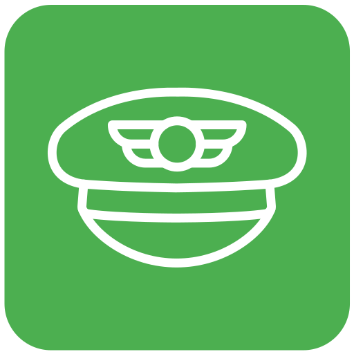 sombrero de piloto icono gratis