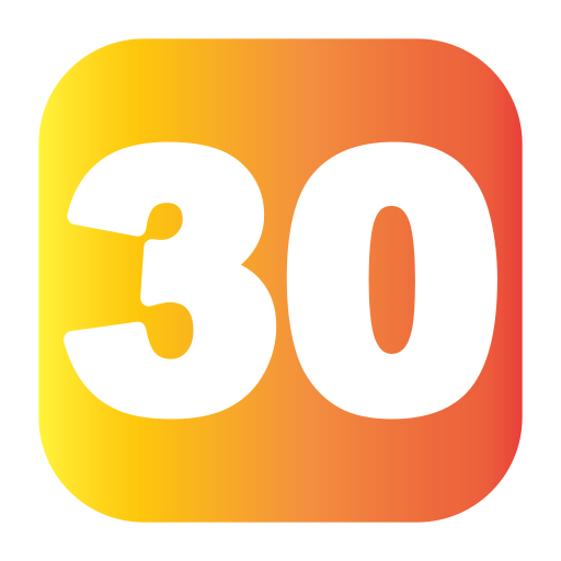 treinta icono gratis