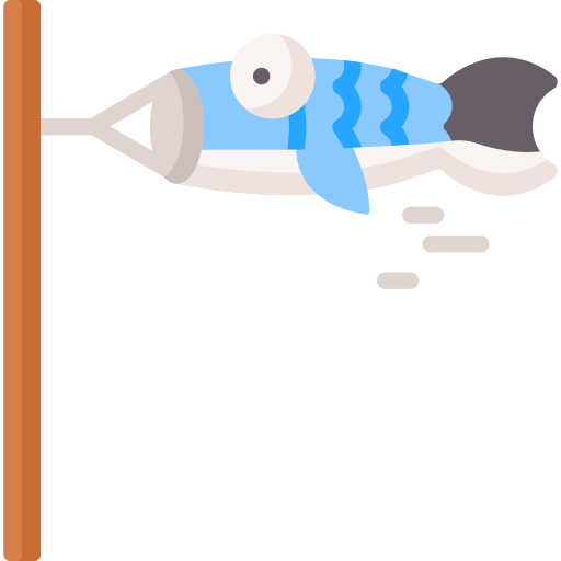 bandera de pescado icono gratis