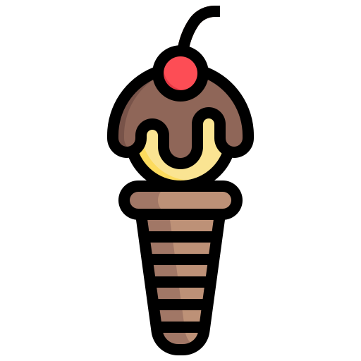 cucurucho de helado icono gratis