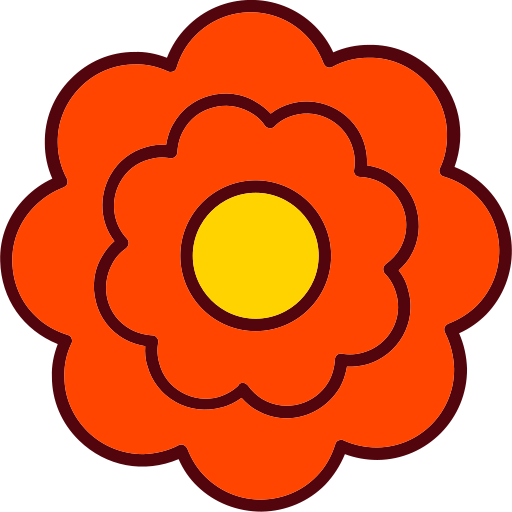 Flower Generic Outline Color icon