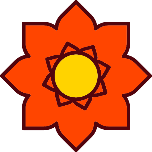 Flower Generic Outline Color icon