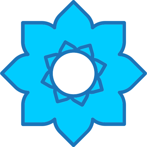 Flower Generic Blue icon