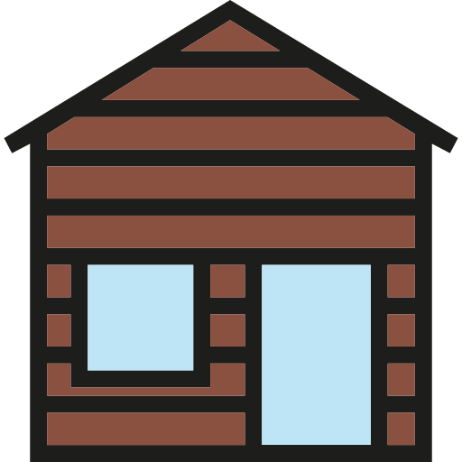 casa de madera icono gratis
