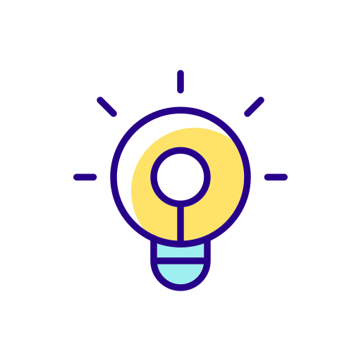 Light Bulb Generic Color Omission Icon