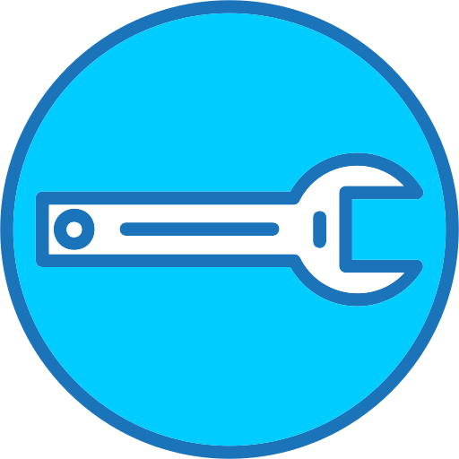 Wrench Generic Blue icon