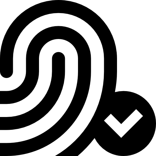 huella dactilar icono gratis