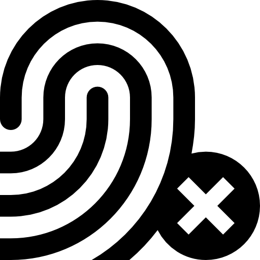 huella dactilar icono gratis