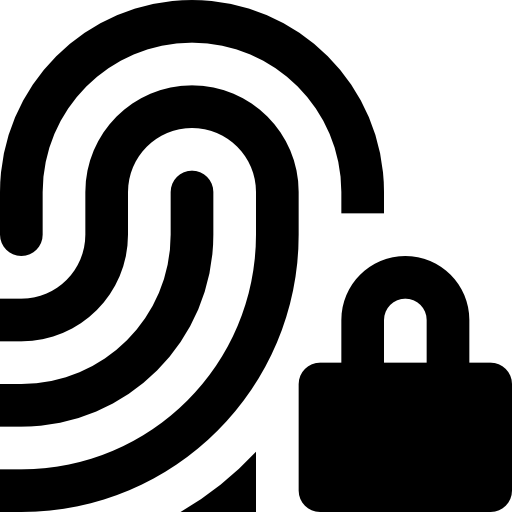 huella dactilar icono gratis